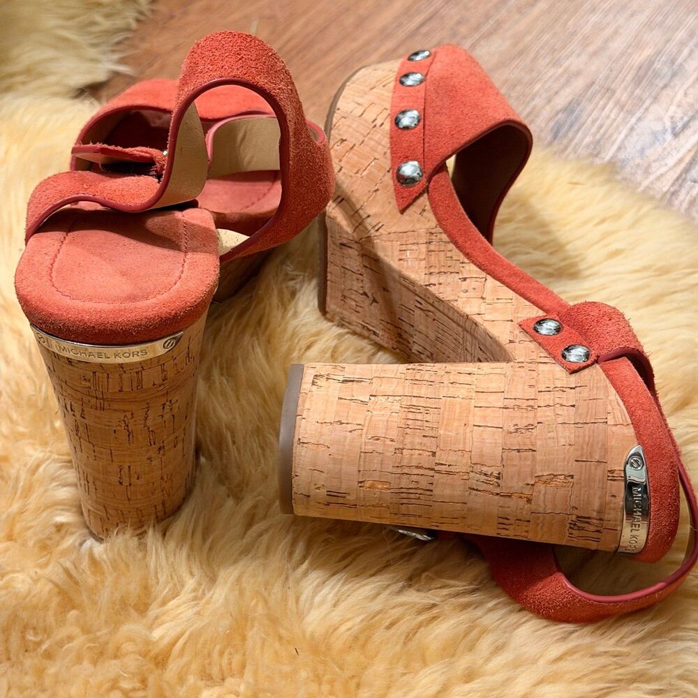 Michael Kors coral summer sandal heel - Picture 4 of 9
